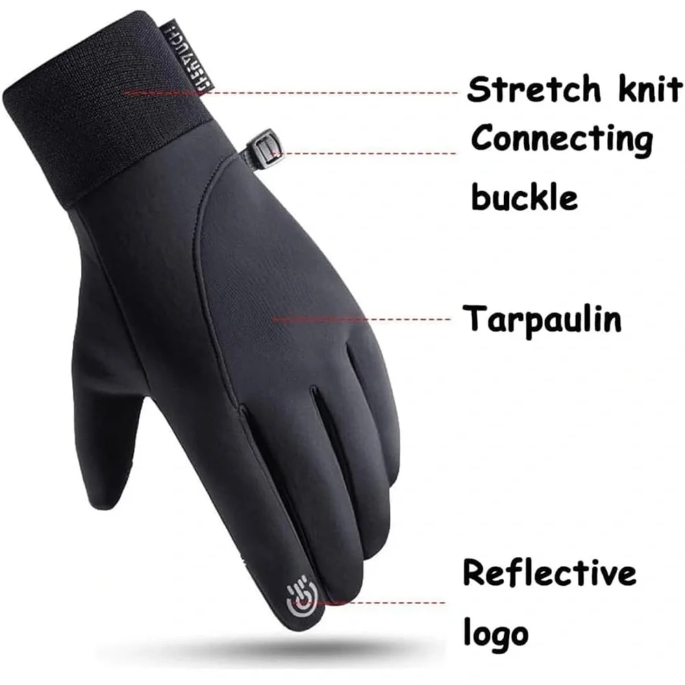Gray Winter Gloves